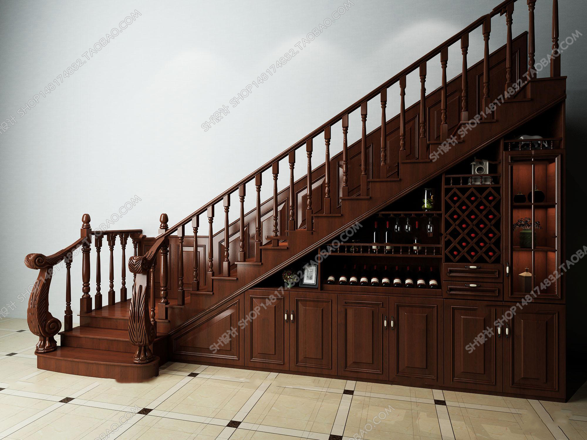 3DSKY PRO MODELS – STAIR 3D MODELS – 122 - thumbnail 1