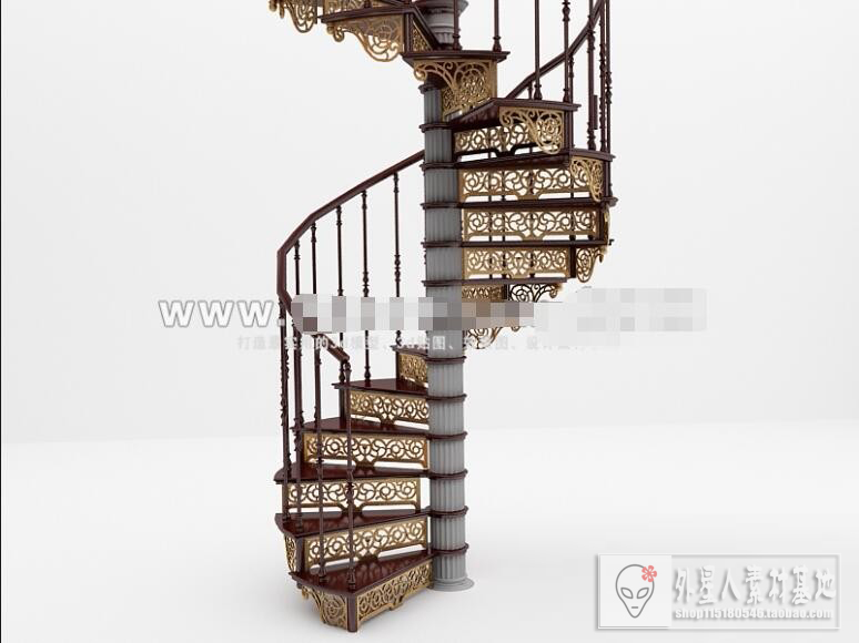 3DSKY PRO MODELS – STAIR 3D MODELS – 024 - thumbnail 1