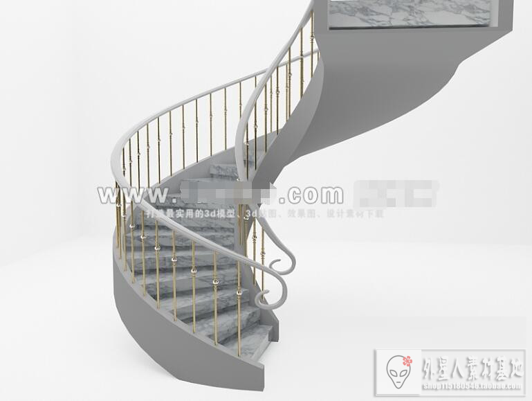 3DSKY PRO MODELS – STAIR 3D MODELS – 028 - thumbnail 1