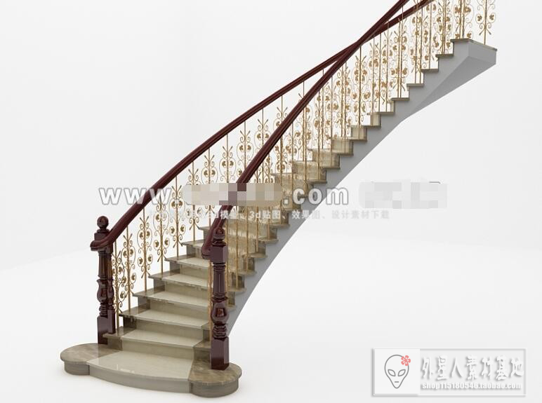 3DSKY PRO MODELS – STAIR 3D MODELS – 029 - thumbnail 1