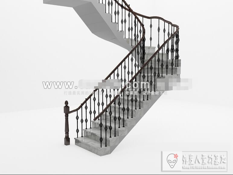 3DSKY PRO MODELS – STAIR 3D MODELS – 030 - thumbnail 1