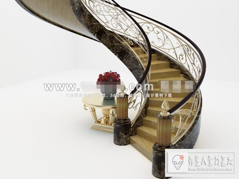 3DSKY PRO MODELS – STAIR 3D MODELS – 031 - thumbnail 1