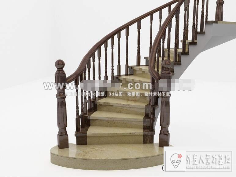 3DSKY PRO MODELS – STAIR 3D MODELS – 032 - thumbnail 1