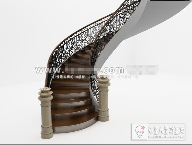 3DSKY PRO MODELS – STAIR 3D MODELS – 034 - thumbnail 1