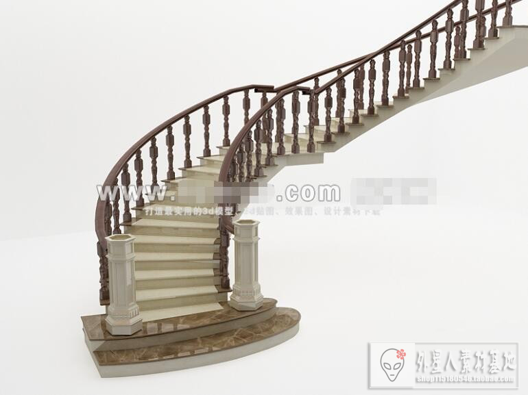 3DSKY PRO MODELS – STAIR 3D MODELS – 036 - thumbnail 1