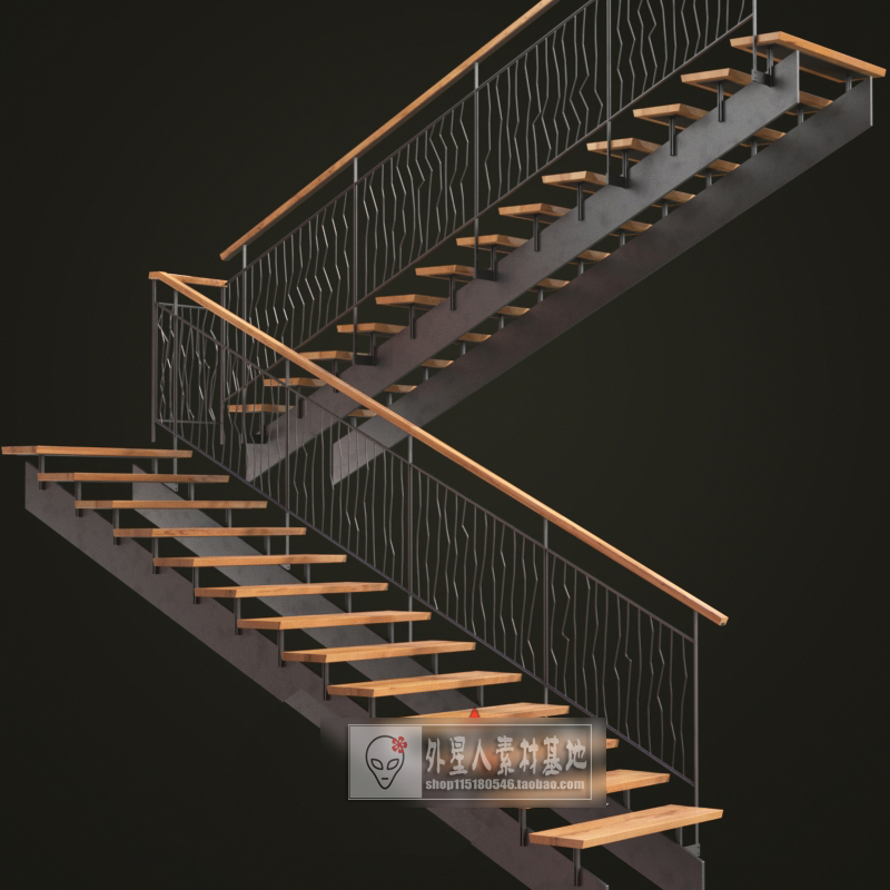 3DSKY PRO MODELS – STAIR 3D MODELS – 004 - thumbnail 1