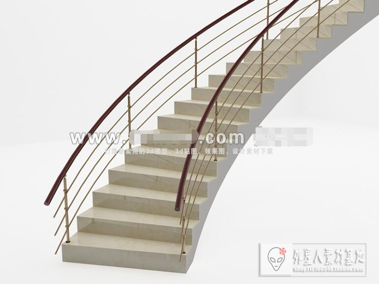 3DSKY PRO MODELS – STAIR 3D MODELS – 040 - thumbnail 1