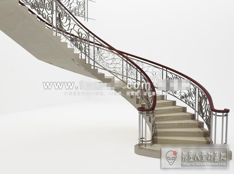 3DSKY PRO MODELS – STAIR 3D MODELS – 045 - thumbnail 1