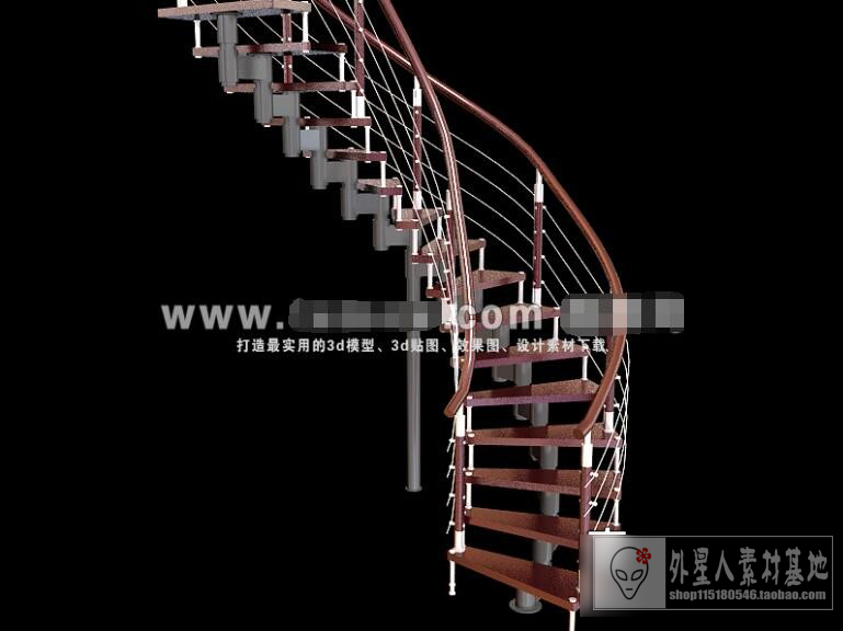 3DSKY PRO MODELS – STAIR 3D MODELS – 048 - thumbnail 1