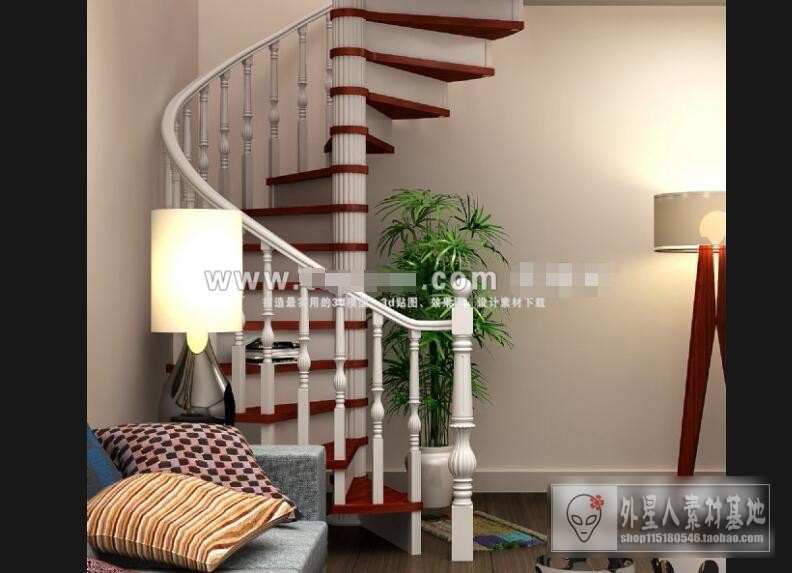 3DSKY PRO MODELS – STAIR 3D MODELS – 050 - thumbnail 1