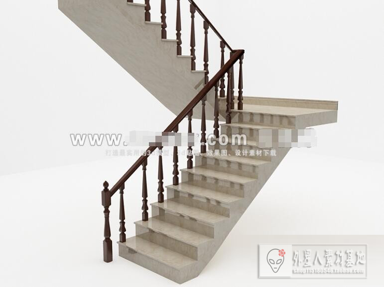 3DSKY PRO MODELS – STAIR 3D MODELS – 054 - thumbnail 1