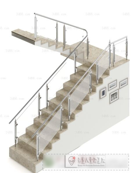 3DSKY PRO MODELS – STAIR 3D MODELS – 064 - thumbnail 1