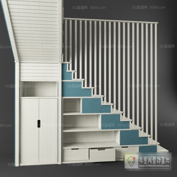 3DSKY PRO MODELS – STAIR 3D MODELS – 077 - thumbnail 1