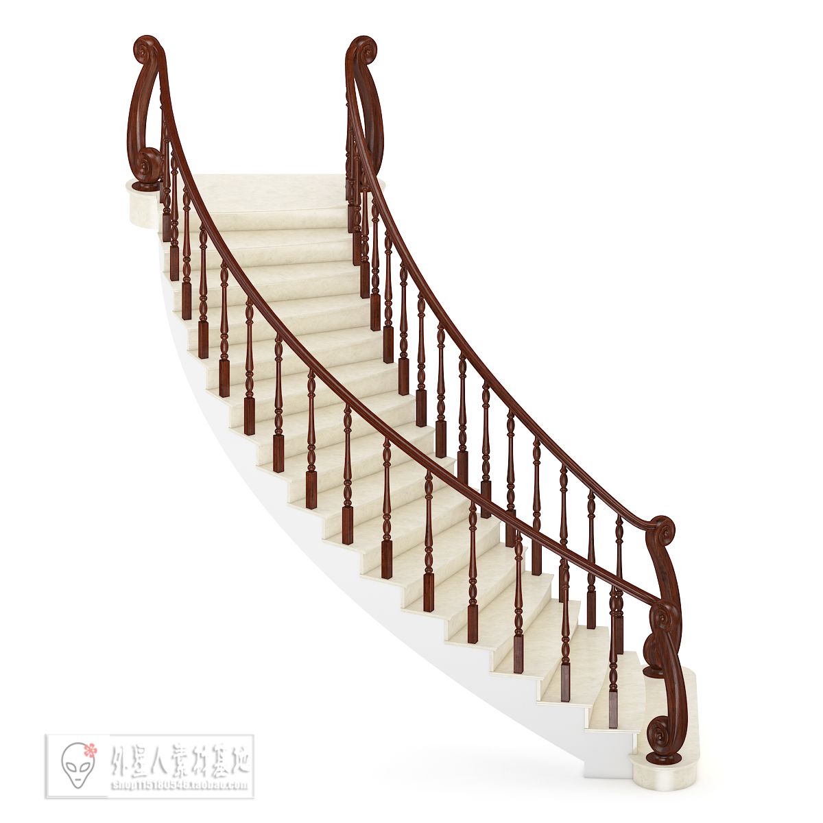 3DSKY PRO MODELS – STAIR 3D MODELS – 094 - thumbnail 1