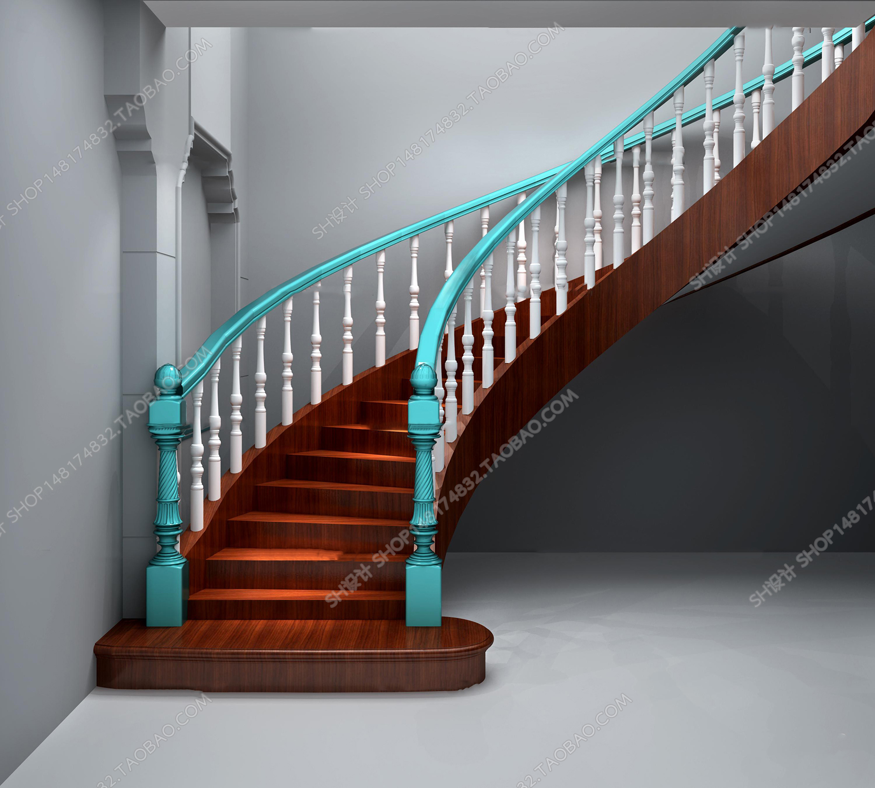 3DSKY PRO MODELS – STAIR 3D MODELS – 096 - thumbnail 1