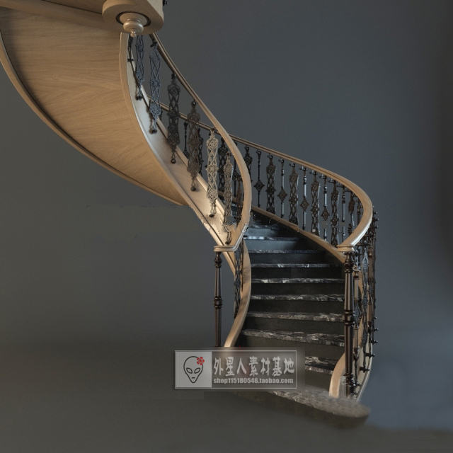 3DSKY PRO MODELS – STAIR 3D MODELS – 099 - thumbnail 1