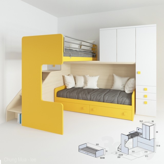 3DSKY FREE – CHILDBED MODELS – No.005 - thumbnail 1