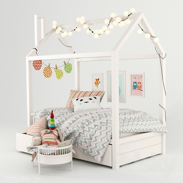 3DSKY FREE – CHILDBED MODELS – No.008 - thumbnail 1