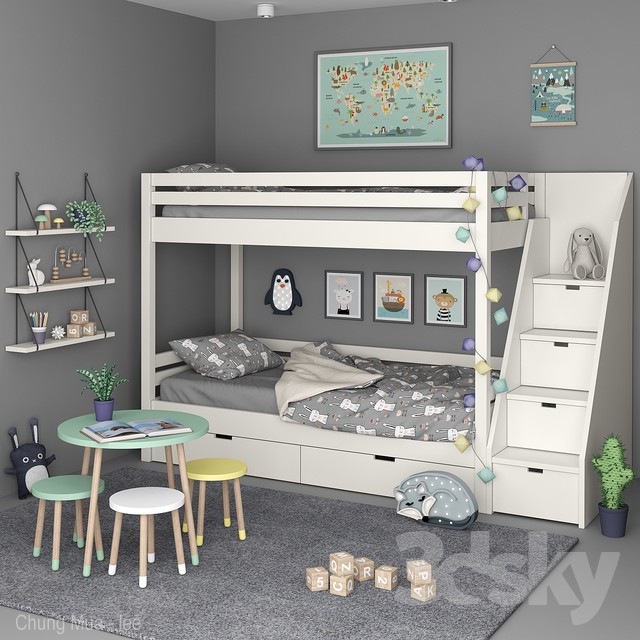 3DSKY FREE – CHILDBED MODELS – No.058 - thumbnail 1