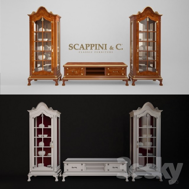 3DSKY MODELS – WARDROBE – CABINETS – 003 - thumbnail 1