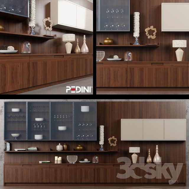 3DSKY MODELS – WARDROBE – CABINETS – 018 - thumbnail 1