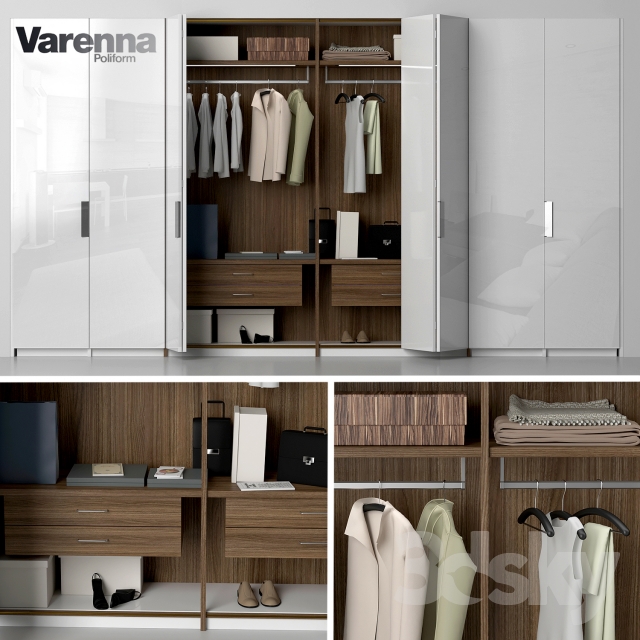 3DSKY MODELS – WARDROBE – CABINETS – 038 - thumbnail 1