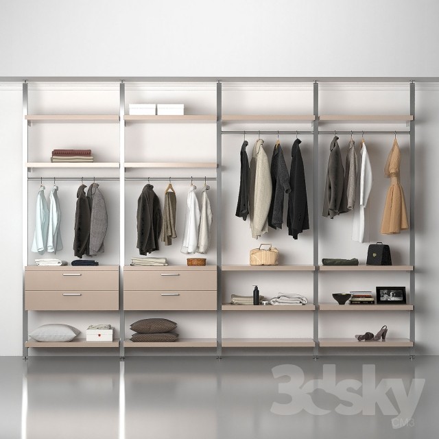 3DSKY MODELS – WARDROBE – CABINETS – 052 - thumbnail 1