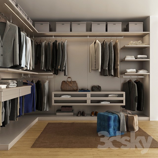 3DSKY MODELS – WARDROBE – CABINETS – 077 - thumbnail 1