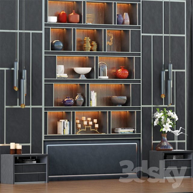 3DSKY MODELS – WARDROBE – CABINETS – 096 - thumbnail 1