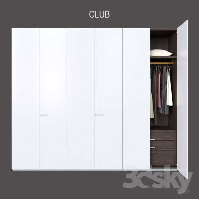 3DSKY MODELS – WARDROBE – CABINETS – 112 - thumbnail 1