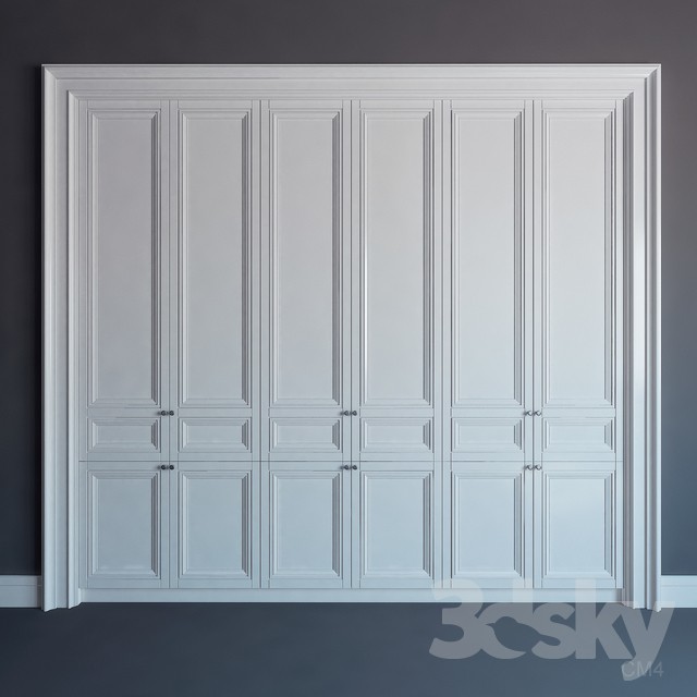 3DSKY MODELS – WARDROBE – CABINETS – 117 - thumbnail 1