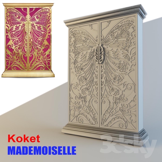 3DSKY MODELS – WARDROBE – CABINETS – 139 - thumbnail 1