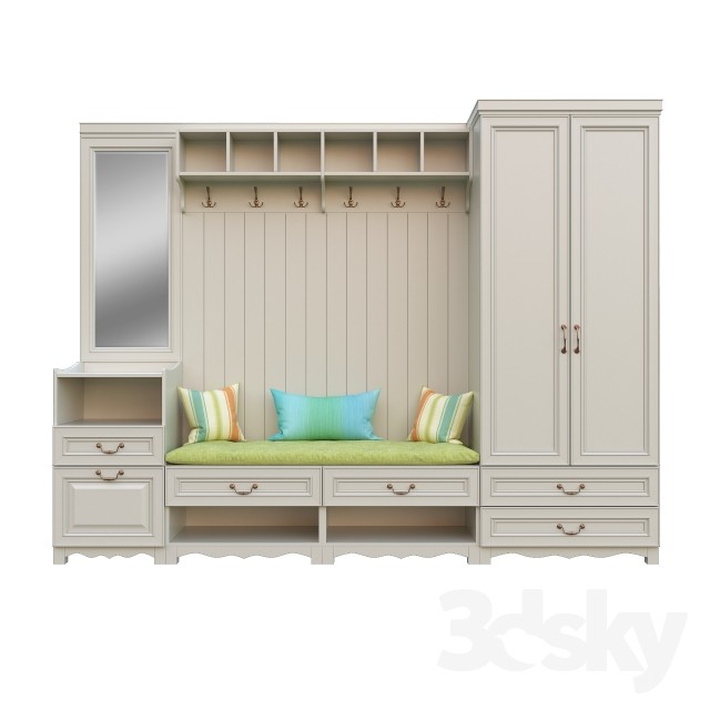 3DSKY MODELS – WARDROBE – CABINETS – 160 - thumbnail 1