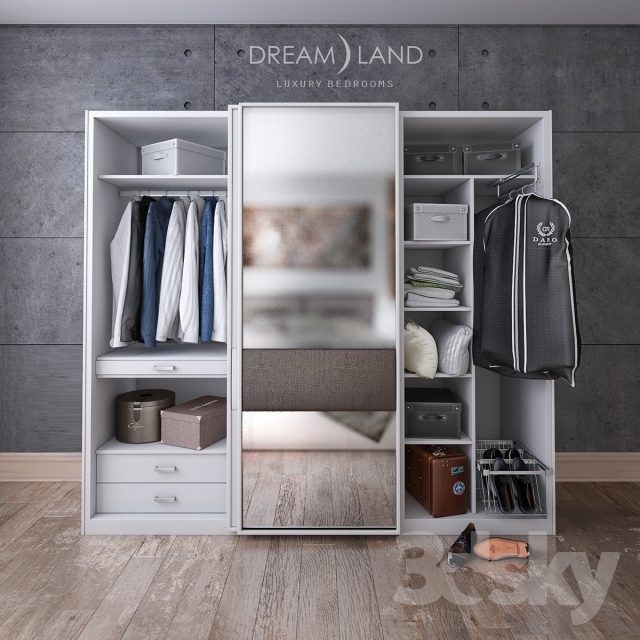 3DSKY MODELS – WARDROBE – CABINETS – 170 - thumbnail 1