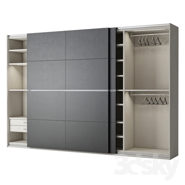 3DSKY MODELS – WARDROBE – CABINETS – 181 - thumbnail 1