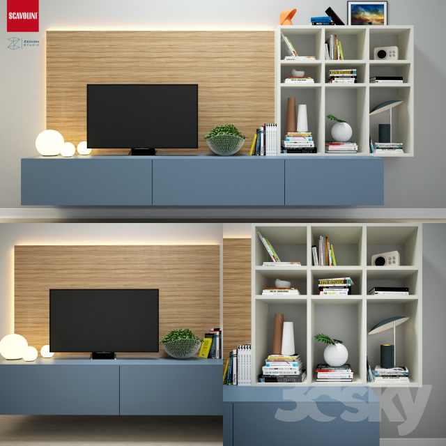 3DSKY MODELS – WARDROBE – CABINETS – 183 - thumbnail 1