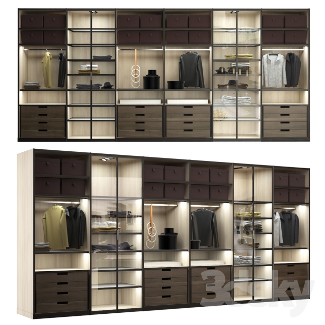 3DSKY MODELS – WARDROBE – CABINETS – 211 - thumbnail 1