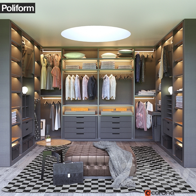 3DSKY MODELS – WARDROBE – CABINETS – 229 - thumbnail 1