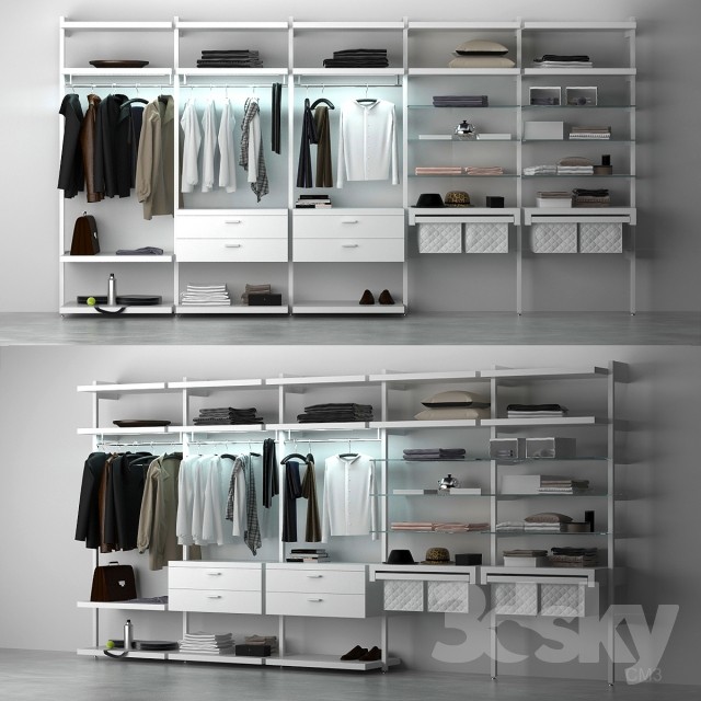 3DSKY MODELS – WARDROBE – CABINETS – 231 - thumbnail 1