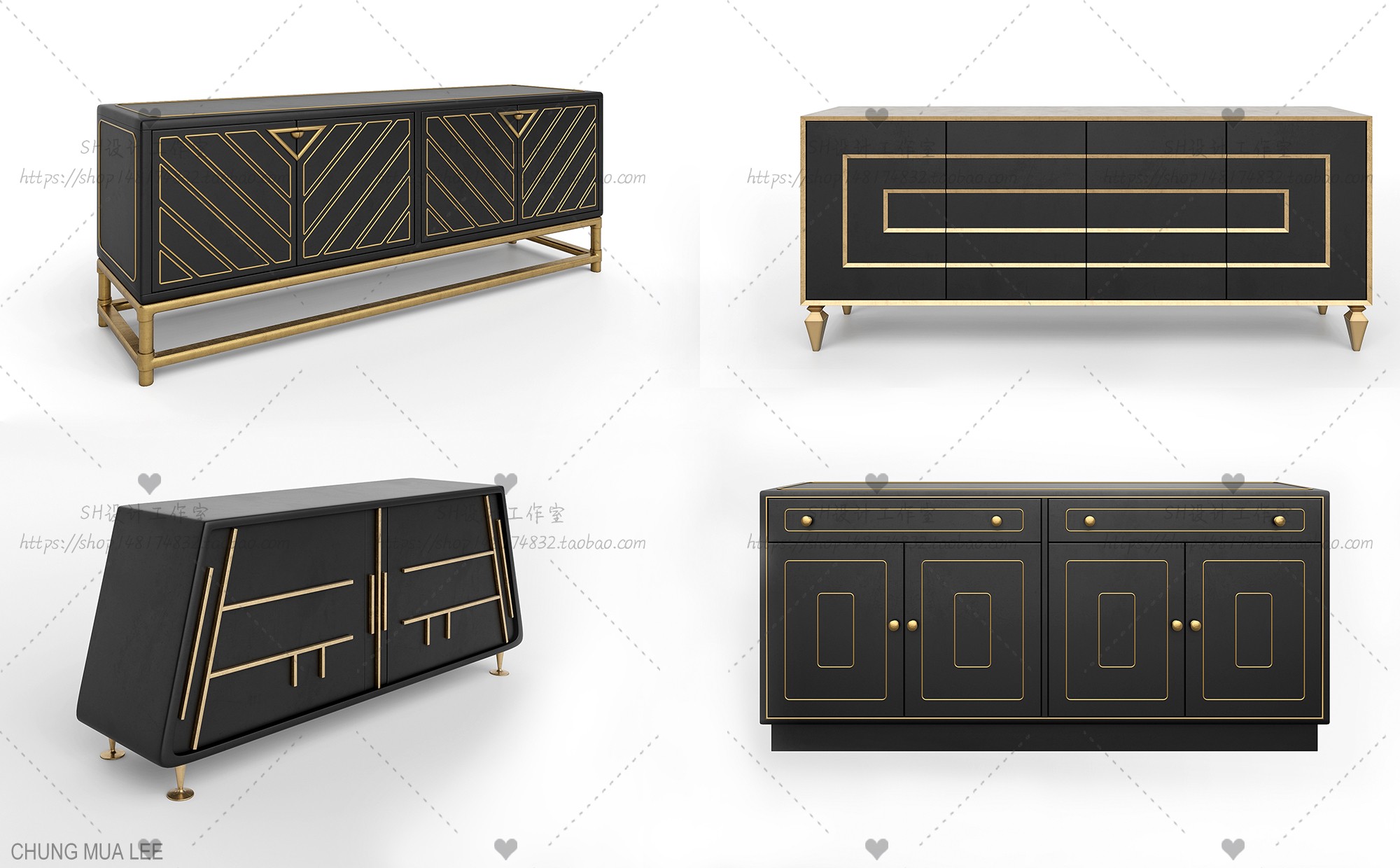 3DSKY PRO – SIDEBOARD 3D MODELS – 055 - thumbnail 1