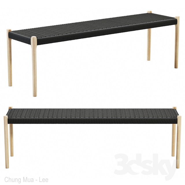 3DSKY MODELS – BENCH 3D MODELS – 028 - thumbnail 1