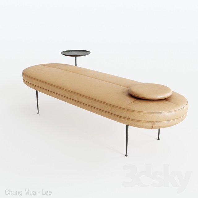 3DSKY MODELS – BENCH 3D MODELS – 063 - thumbnail 1