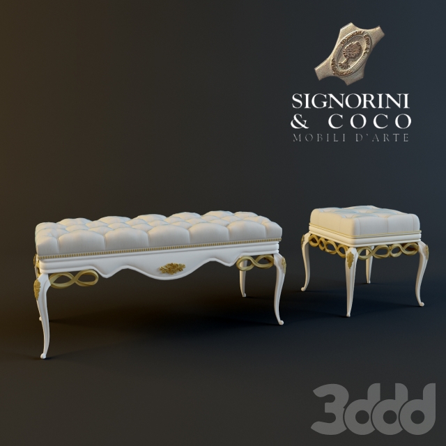 3DSKY MODELS – BENCH 3D MODELS – 103 - thumbnail 1