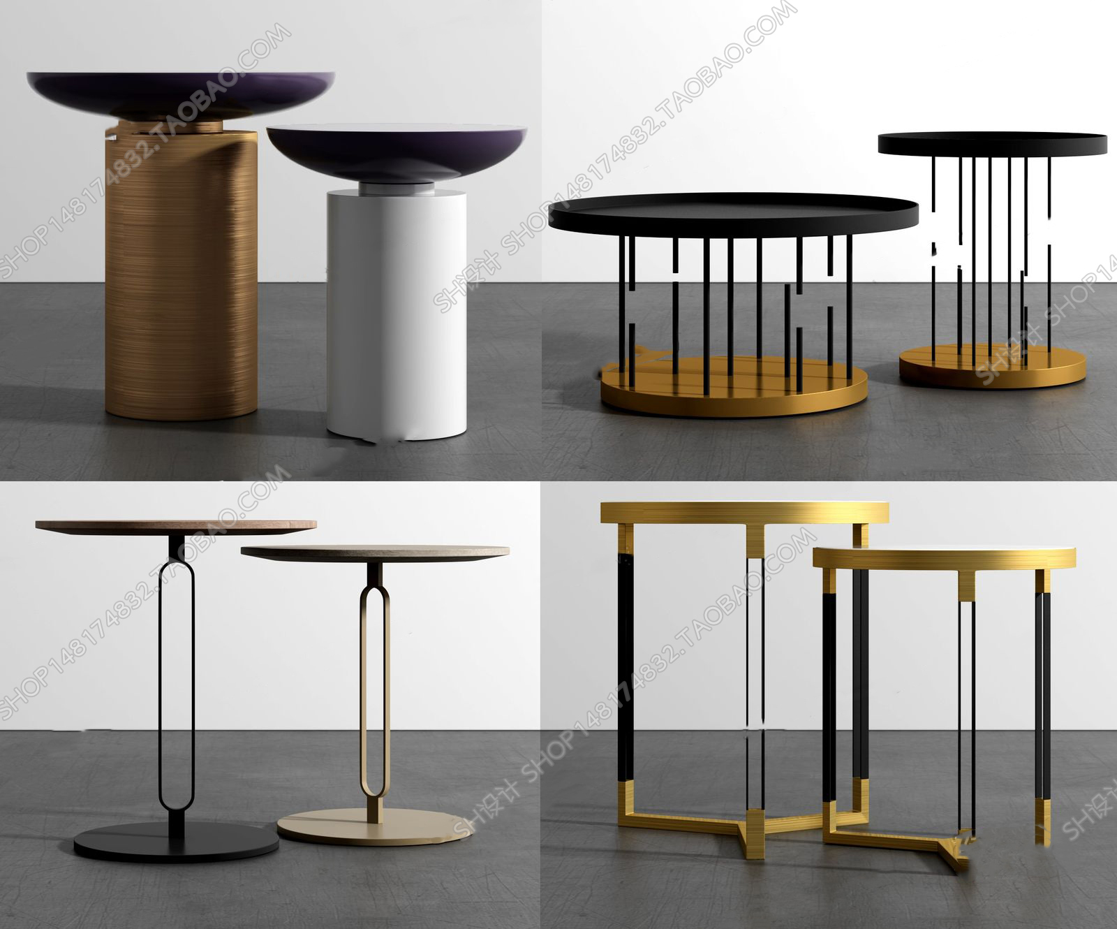 3DSKY MODELS – COFFEE TABLE 3D MODELS – 004 - thumbnail 1