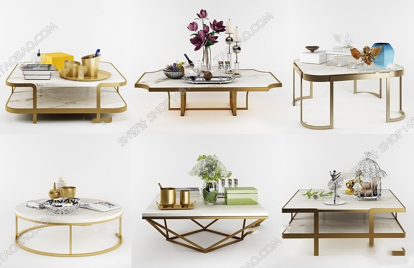 3DSKY MODELS – COFFEE TABLE 3D MODELS – 009 - thumbnail 1