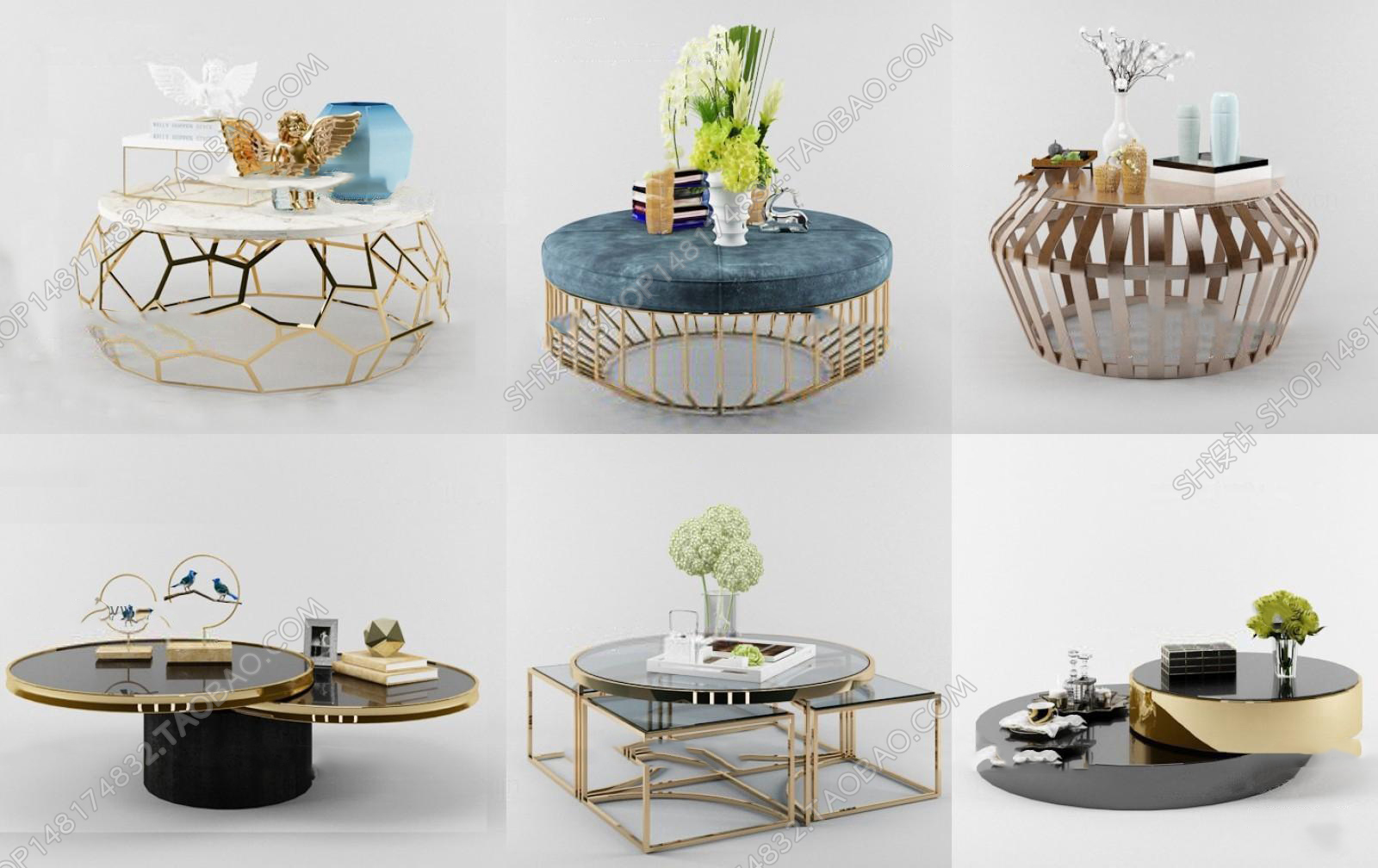 3DSKY MODELS – COFFEE TABLE 3D MODELS – 021 - thumbnail 1