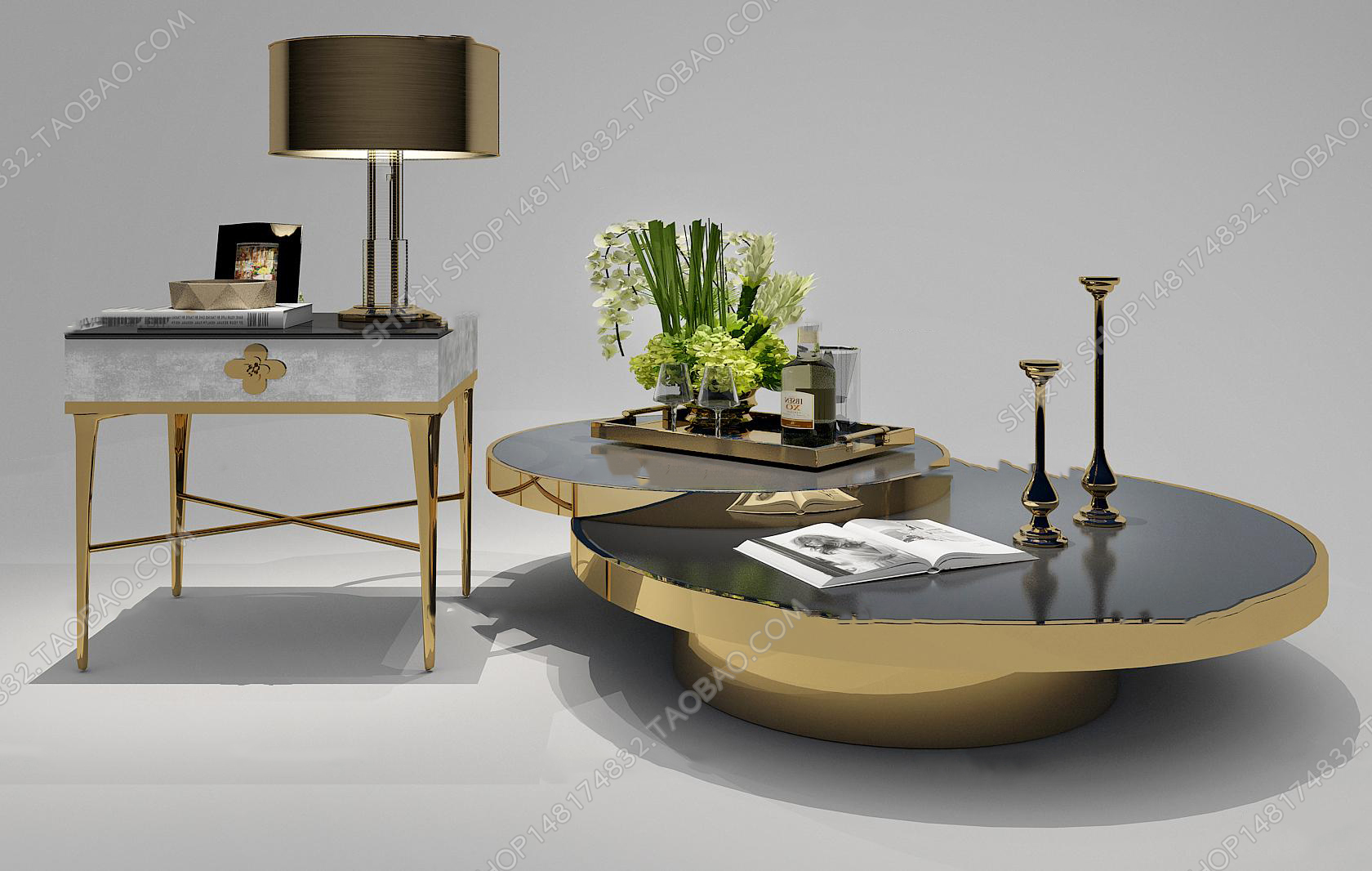 3DSKY MODELS – COFFEE TABLE 3D MODELS – 024 - thumbnail 1