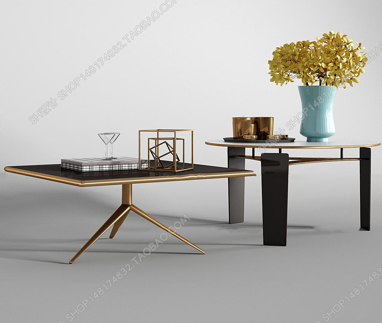 3DSKY MODELS – COFFEE TABLE 3D MODELS – 028 - thumbnail 1