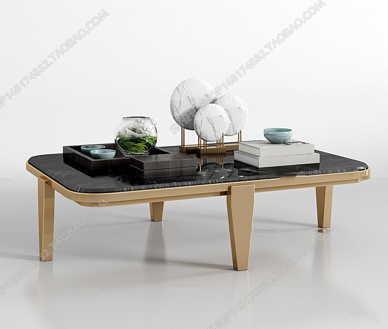 3DSKY MODELS – COFFEE TABLE 3D MODELS – 034 - thumbnail 1