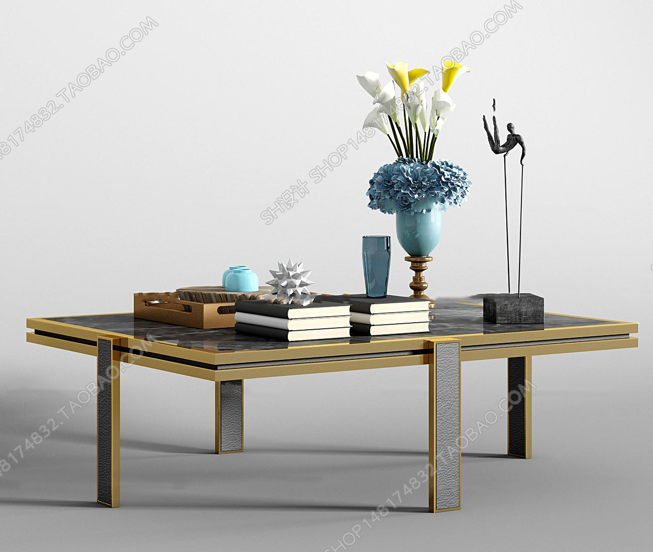 3DSKY MODELS – COFFEE TABLE 3D MODELS – 038 - thumbnail 1